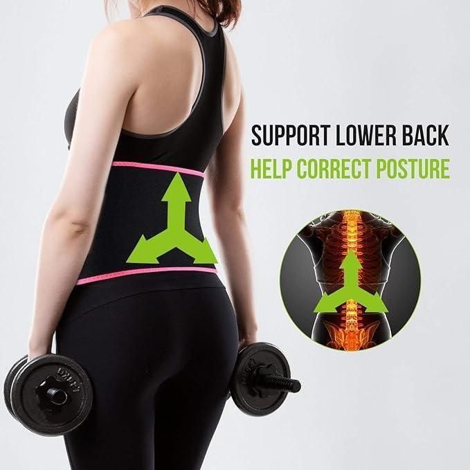 Premium Sweat Waist Trainer Belt – Adjustable Slimming &amp; Workout Support