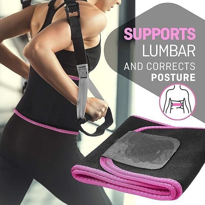 Premium Sweat Waist Trainer Belt – Adjustable Slimming &amp; Workout Support